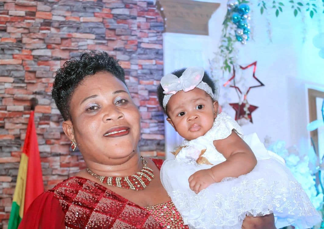 With her grandmother