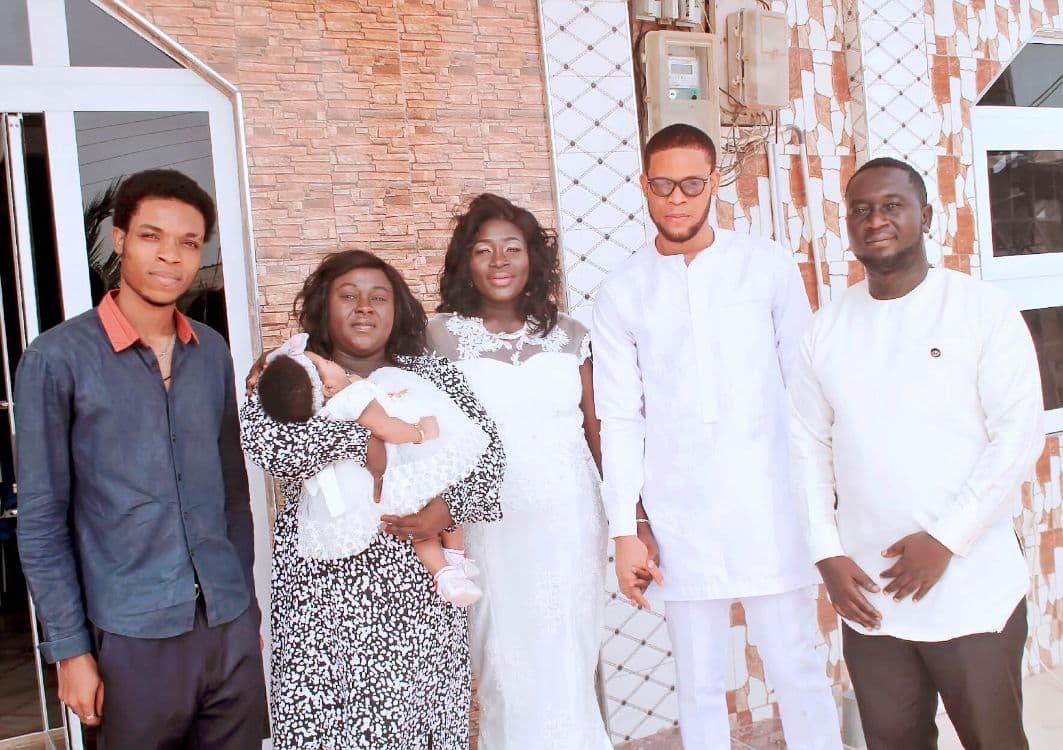 Posing with in-laws